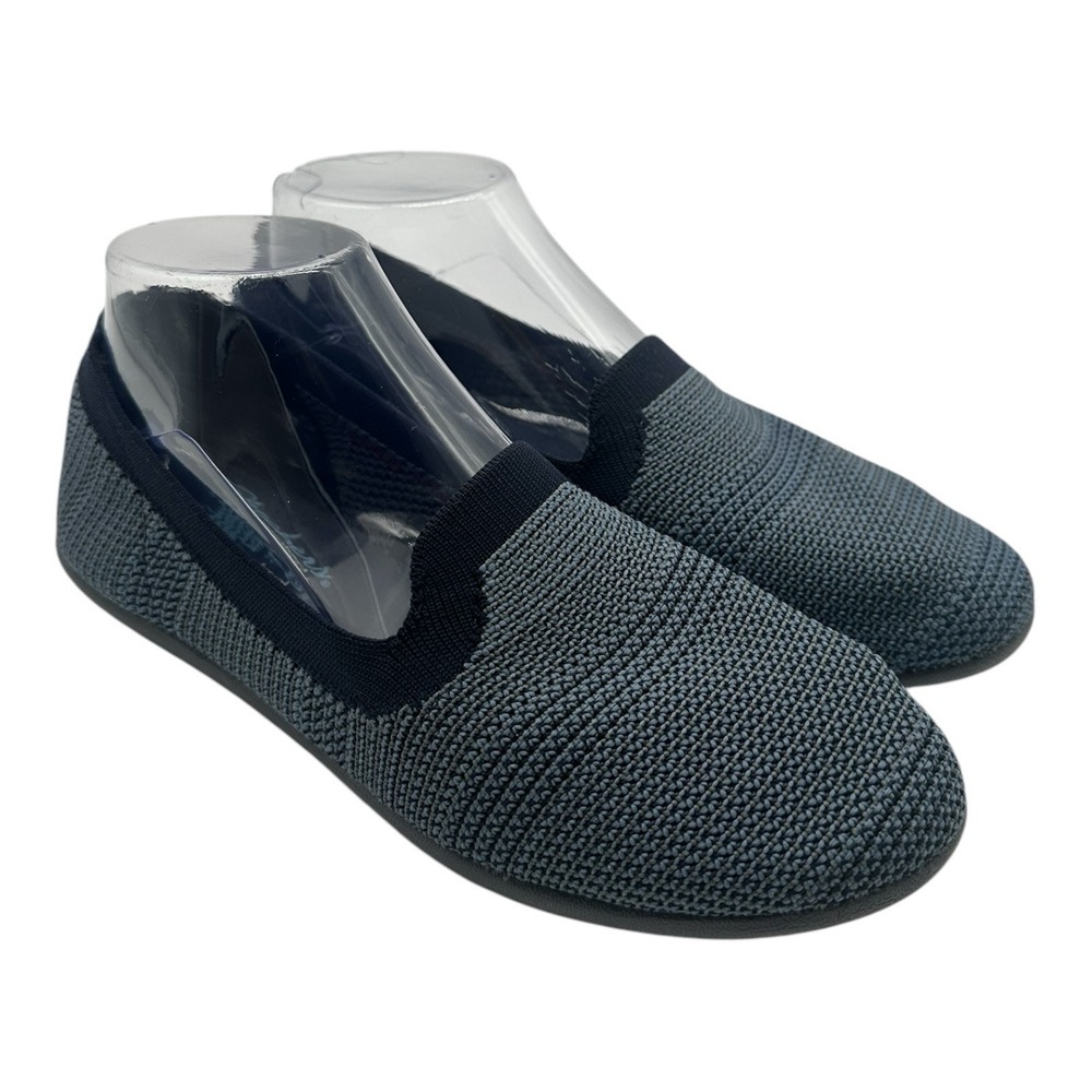 Skechers Cleo Sport Our Town Shoes Womens 7 Navy Stretch Slip On Flats Loafers